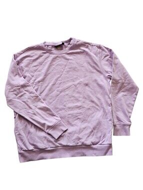 Womens Lilac Crewneck Sweatshirt Size Small